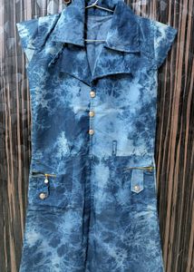 Denim Tie-Dye Dress
