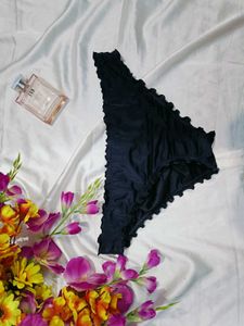 🇳🇿💫🎀Shades &amp; shore Black Ruffled Briefs