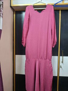 Pink Fish cut Maxi Dress