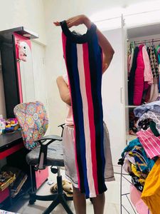 woolen sleeveless dress