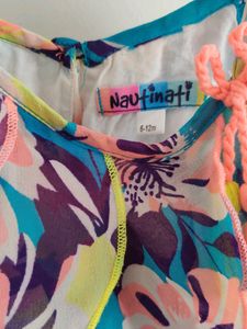 Multicolored Frill Frock