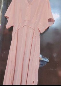 Light Pink Long Dress For 36 Bust