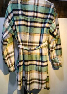 ONLY Plaid Shacket with Belt