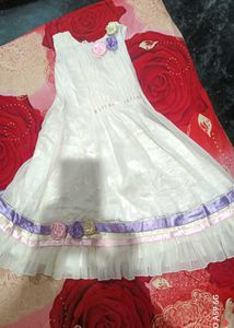 Elegant Cream Ethnic Gown with Floral Embellishmen
