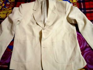 Beige Casual Blazer