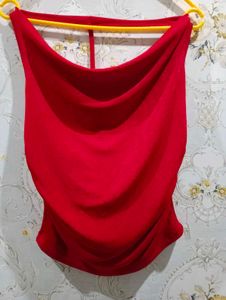Red Halter Neck Top