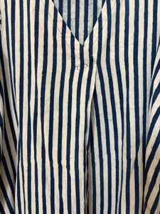 Striped V-Neck Casual Dress
