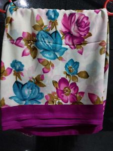 Beautiful Floral Print Saree
