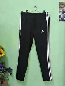 Adidas Black Striped Track Pants