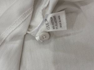 Men's White Stretch Polo Shirt