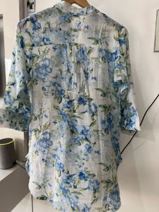 beautiful floral short kurti
