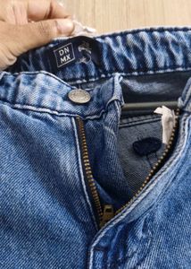 Wide Leg Blue Wash Jeans