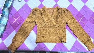 Stylish brown Lace Top