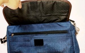 Denim Blue Laptop Bag