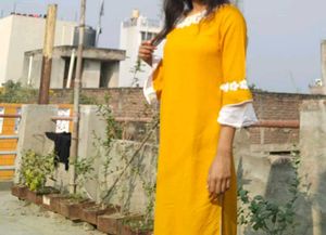Stylish Yellow Kurta