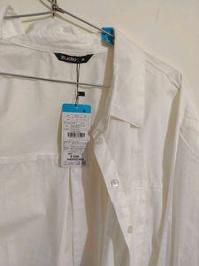 Classic White Button-Up Shirt