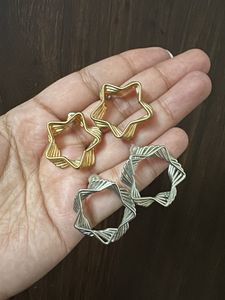 Unique Star & Geometric Hoop Earrings