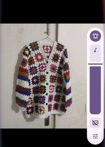 Colorful Crochet Granny Square Cardigan