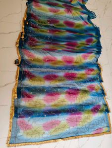 Colorful Tie-Dye sarees with Sequins