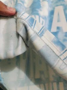 Blue Tie-Dye Graphic T-Shirt
