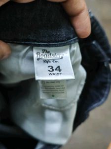Grey Cargo Denim Jeans Size 34