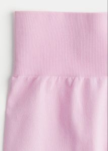 H&amp;M Pink Seamless High Waisted shorts