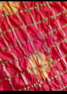 2 Red &amp; maroon Bandhani Dupatta