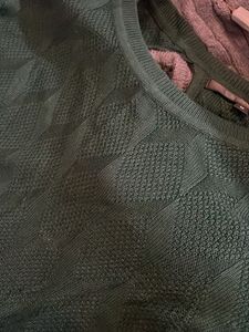 Elegant Dark Green BODYCON Knit Top