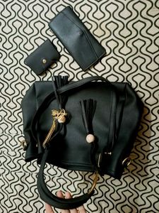 Leather Handbag Set