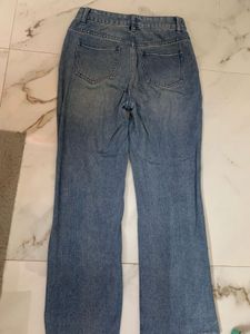 Blue Denim Jeans with slits