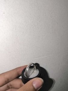 pure sliver 950 with shiny stone ring