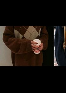 Urbanic Brown Argyle Sweater