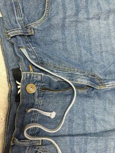 Blue Distressed Denim Jeans
