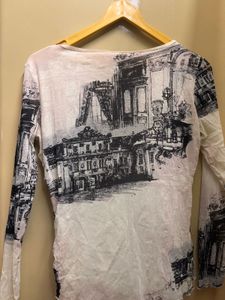 Whimsical Printed Long Sleeve Top