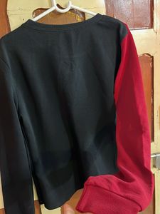 Chic Sequin Panel Long Sleeve Top