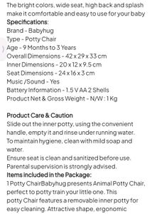 BabyHug Duckling Potty Seat With Music