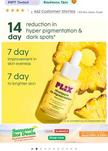 MRP- 549 Plix Pineapple De-Pigmentation Dewy Serum