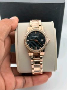 Elegant Rose Gold Burberry Watch