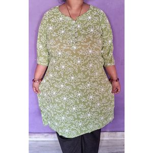 Bhandhani Pring Mint Green Kurti