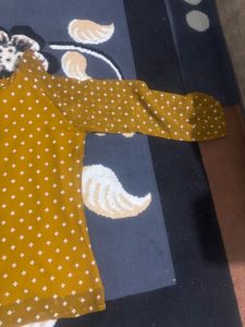 Mustard Patterned Top