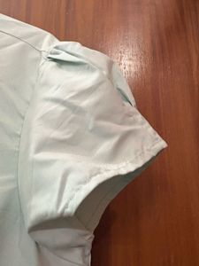 Light Green Collared Button-Up Shirt