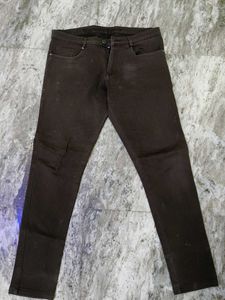 Men's Dark Brown Casual Pants