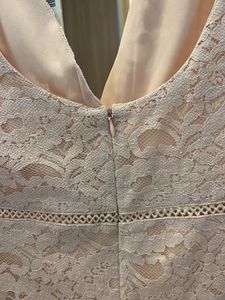 Beautiful Pink Self Design Lace Inserts jumpsuit