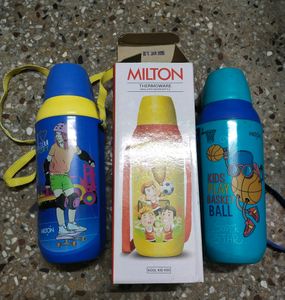 Used 2 Children School Waterbottle
