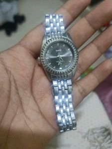 Classic Silver Analog Watch