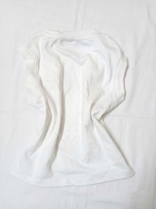 Sleeveless White T-Shirt