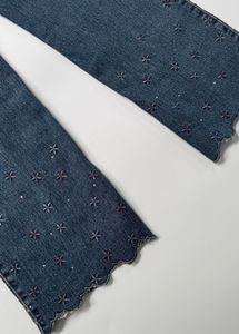Vintage Embroidered Flare Jeans