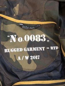 ZARA Camo Print Anorak Jacket