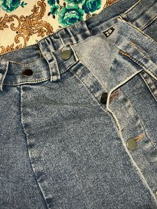 Classic Denim Midi Skirt