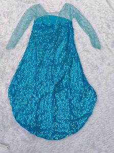 Stunning Sequined Teal Gown
